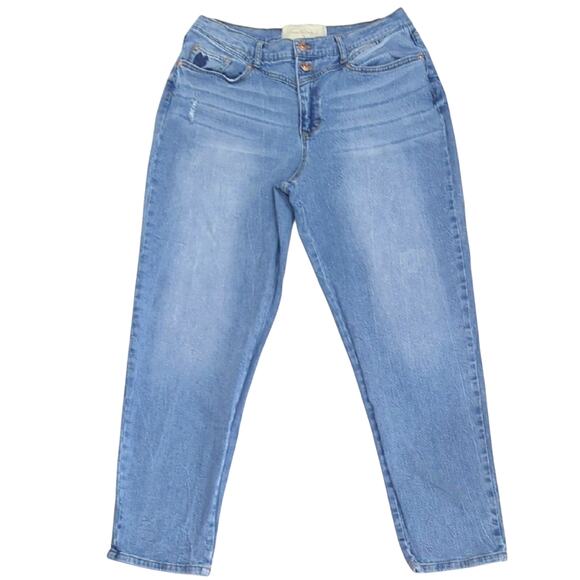 Christian Siriano x Gloria Vanderbilt Vintage V Yoke Taper Jeans Women's 12/31 - Picture 1 of 8